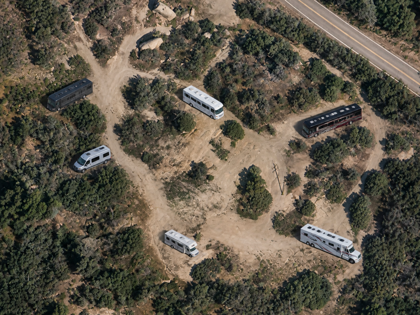 Real photo of the Kings Canyon property campground area