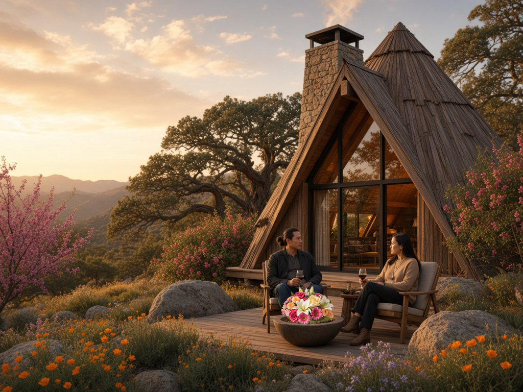 Rendering of a glamping resort concept on the Kings Canyon property