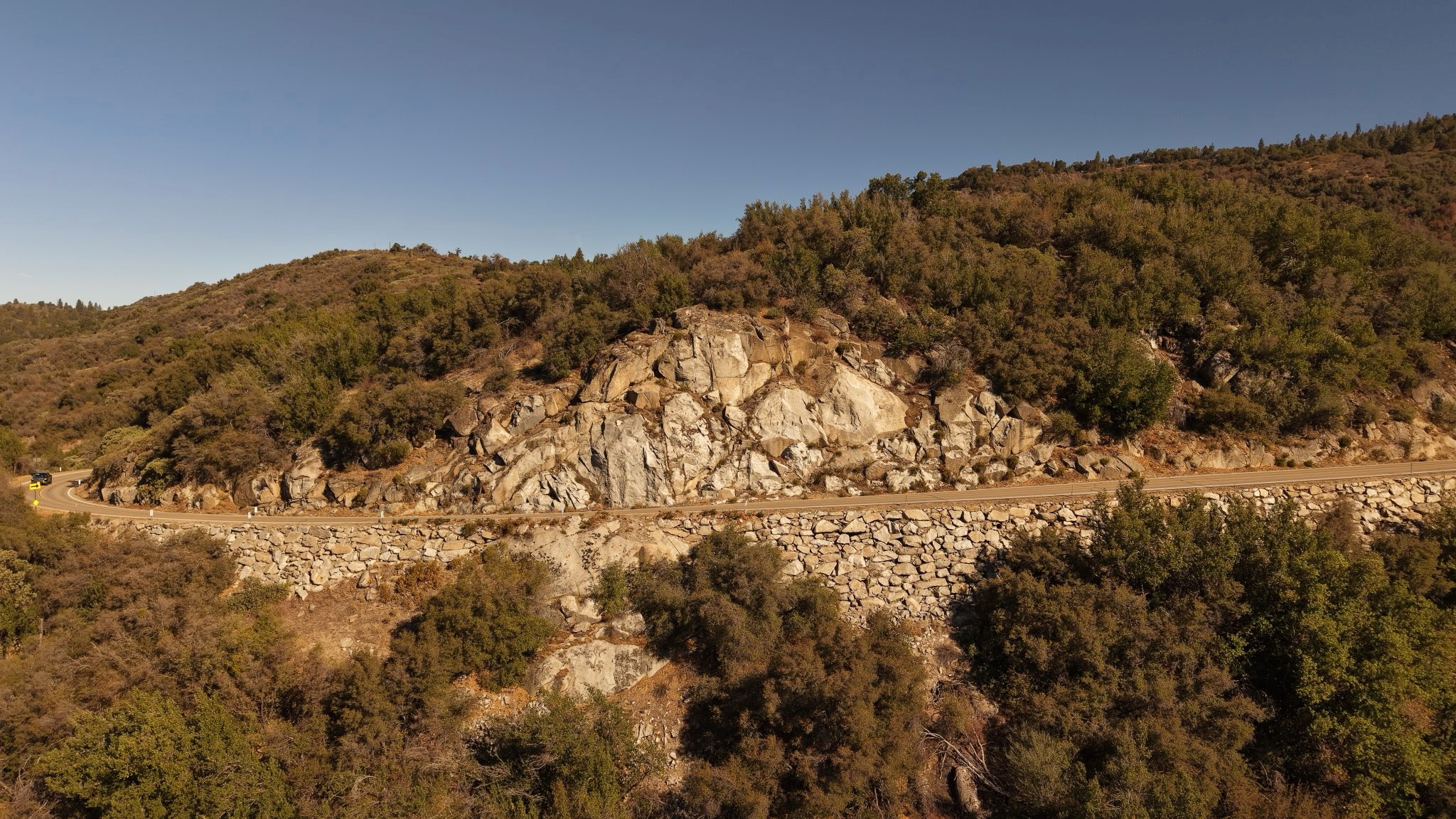 Highway 180 cuts through the property.